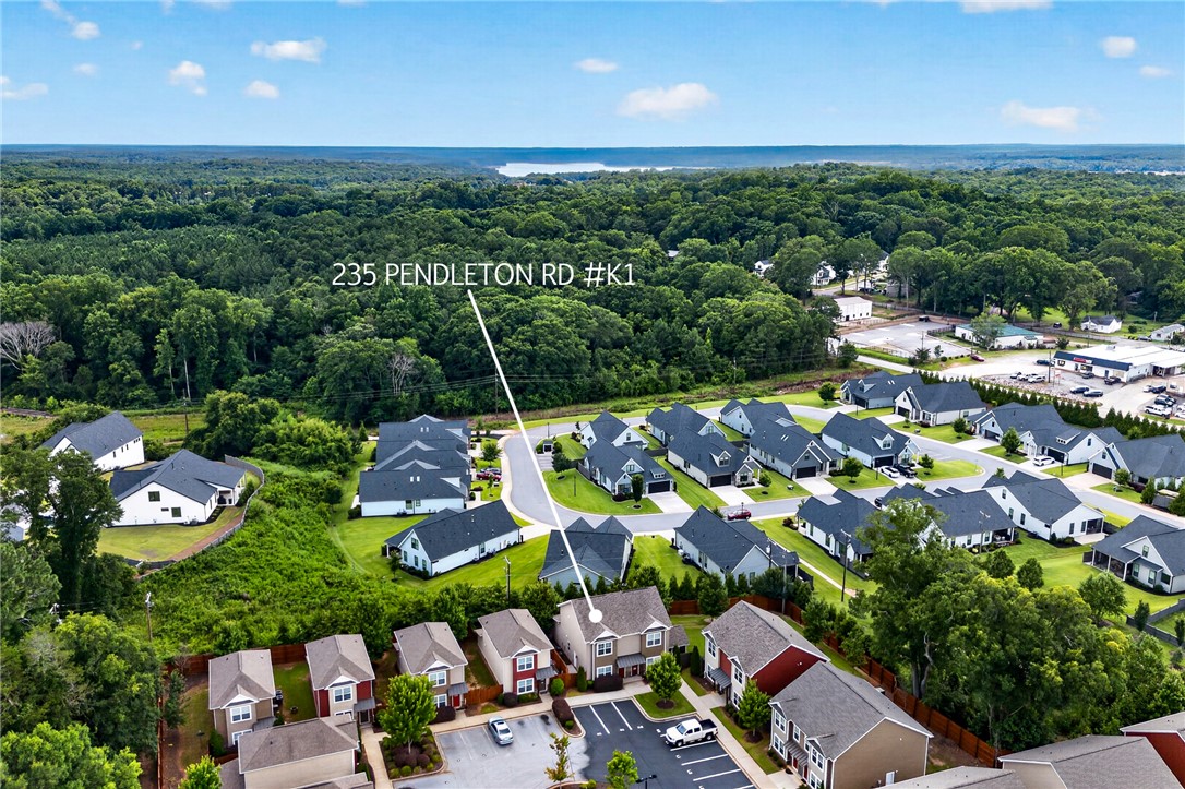 235 Pendleton Road, Unit K1 Clemson, SC 29631 - Photo 42 of 49 An aerial perspective reveals a well-maintained neighborhood amidst a verdant landscape.