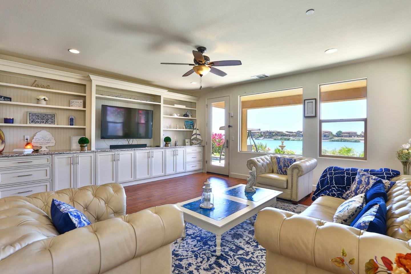 4192 Chiavari Way Manteca, CA 95337 - Photo 33 of 67 a living room with furniture and a flat screen tv