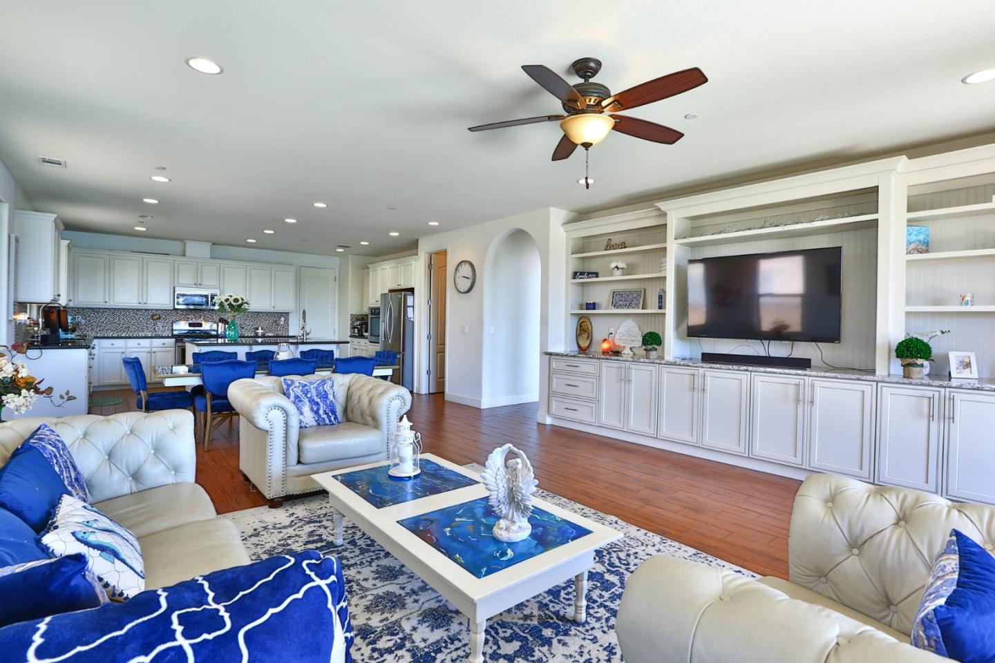 4192 Chiavari Way Manteca, CA 95337 - Photo 34 of 67 a living room with furniture kitchen view and a window