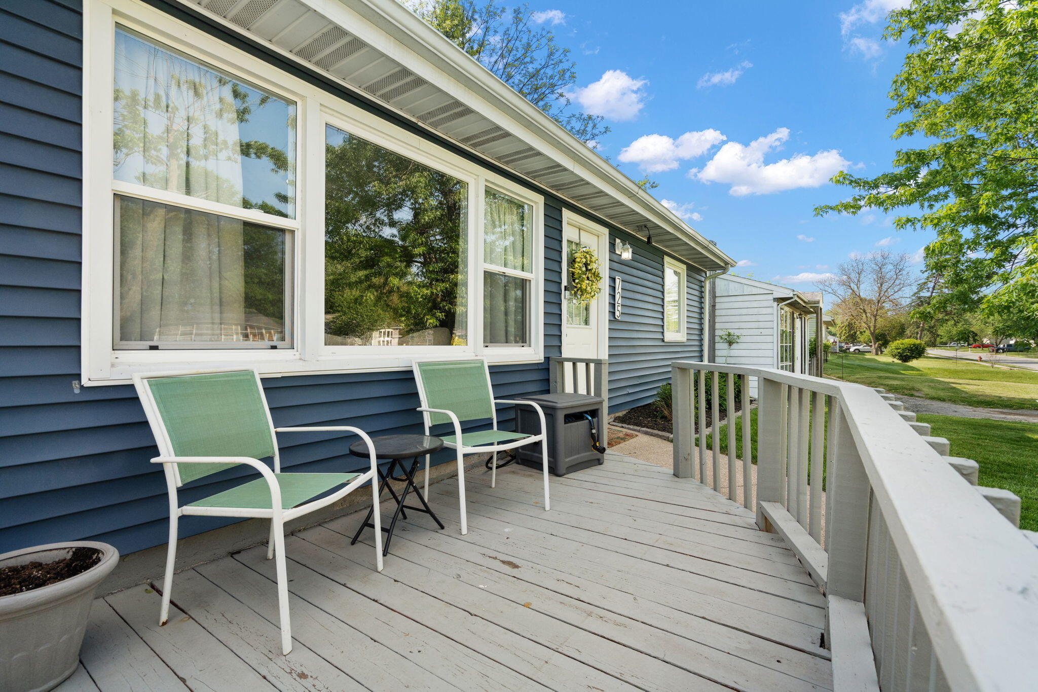 725 Juniper Road Valparaiso, IN 46385 - Photo 3 of 21 a view of a two chairs and table in the balcony