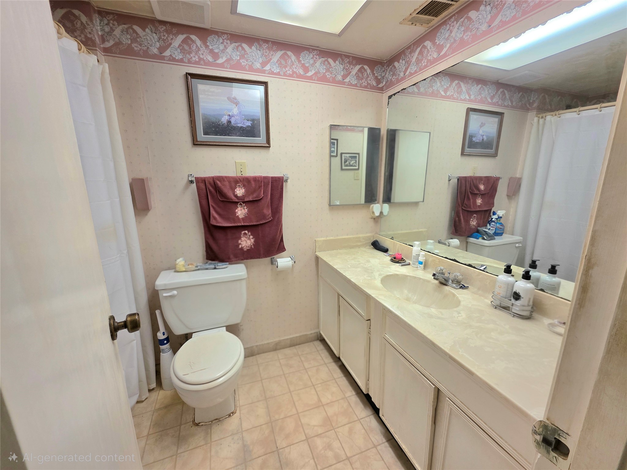 8519 Riverside Walk Lane Houston, TX 77064 - Photo 8 of 10 a bathroom with a toilet sink and mirror