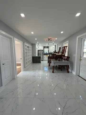 a view of a room with chairs