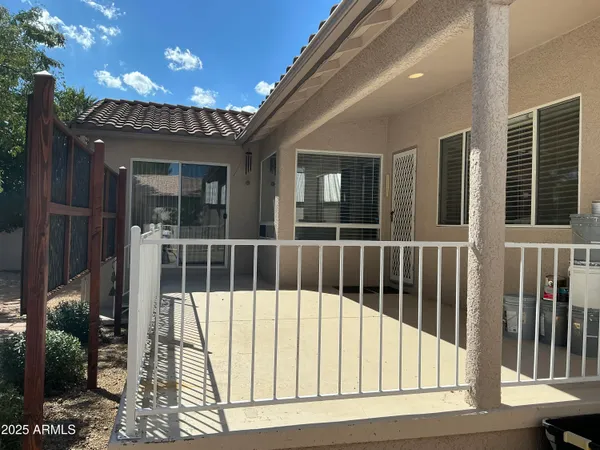 a backyard of a house