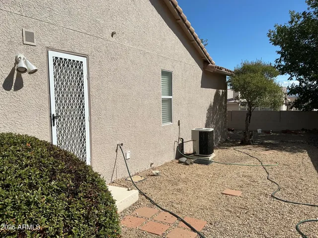 a house view with a outdoor space