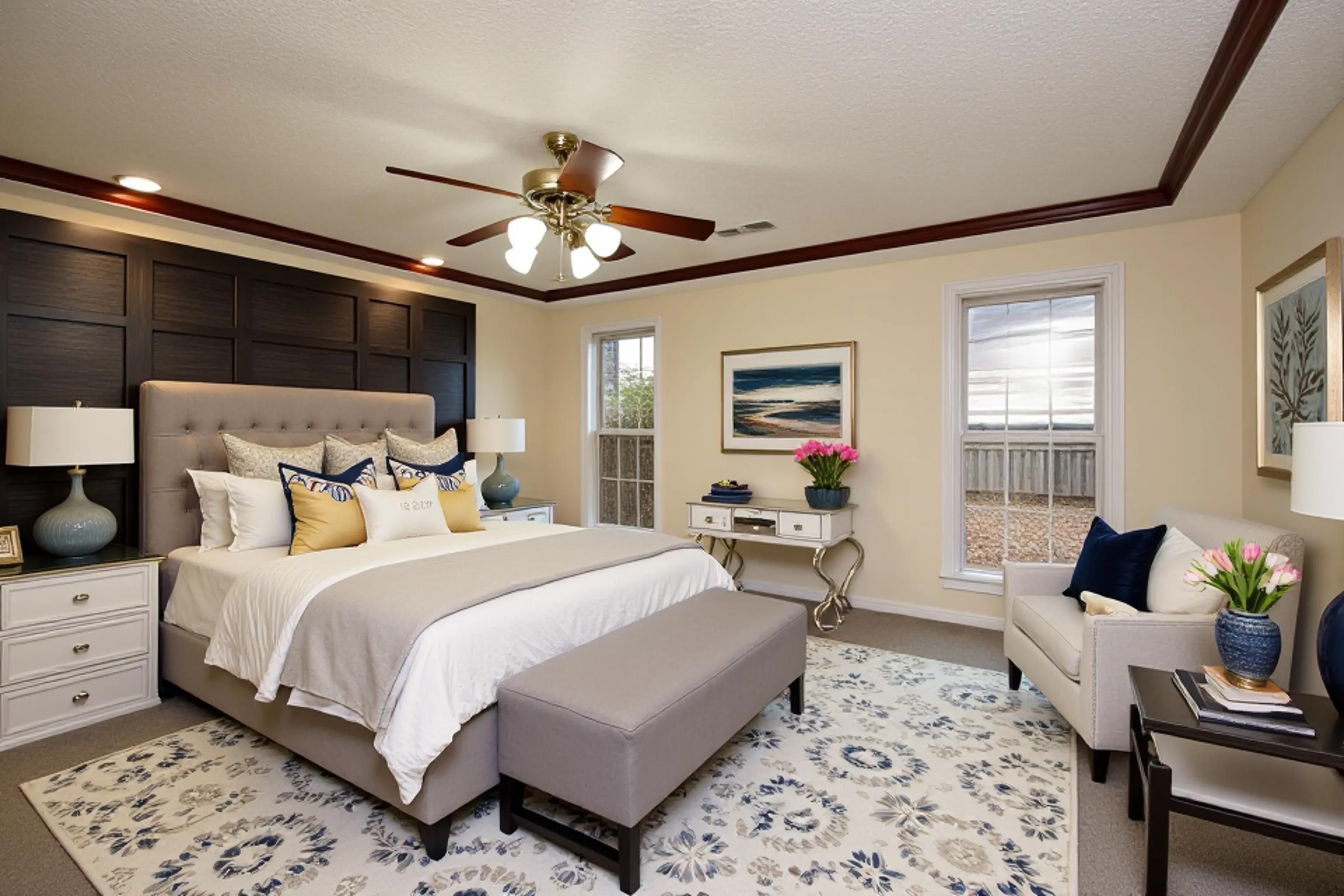 242 Timothy Road Atoka, TN 38004 - Photo 17 of 25 a bedroom with a large bed and a chandelier