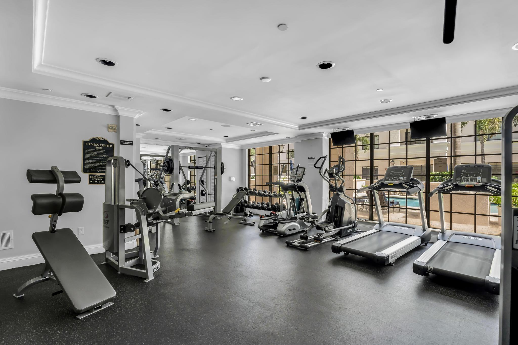 233 South Federal Highway, Unit 709 Boca Raton, FL 33432 - Photo 29 of 64 a view of a room with gym equipment