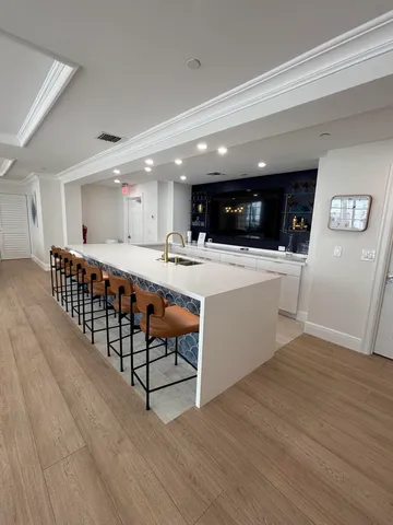 a city view with tall buildings