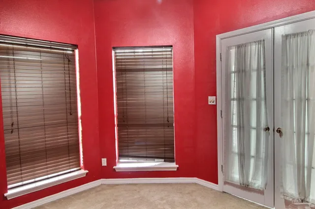 a view of front door