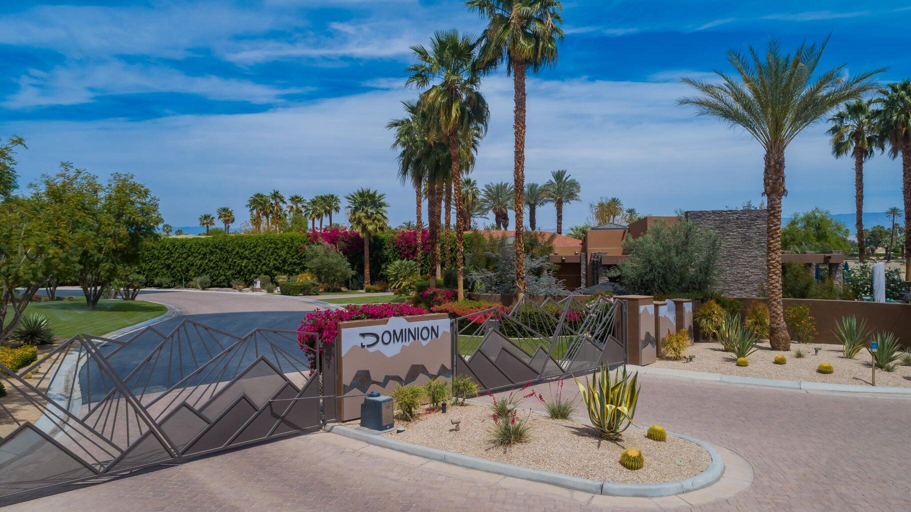 2 Dominion Court Rancho Mirage, CA 92270 - Photo 35 of 40 a view of backyard with swimming pool and outdoor seating