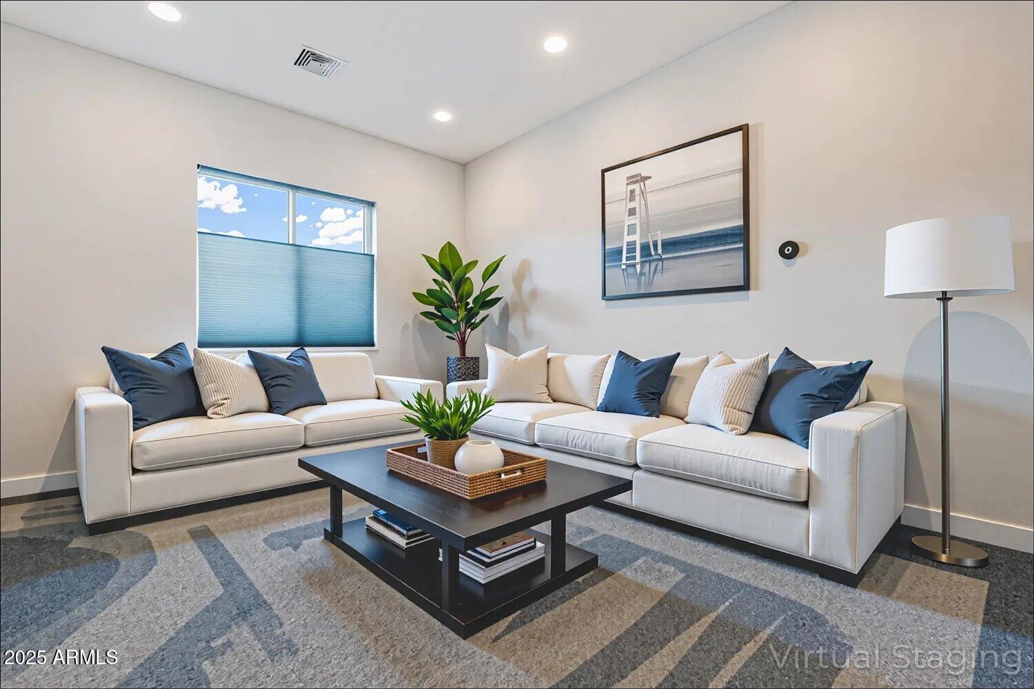 9527 South 13th Way Phoenix, AZ 85042 - Photo 15 of 44 a living room with furniture and a potted plant