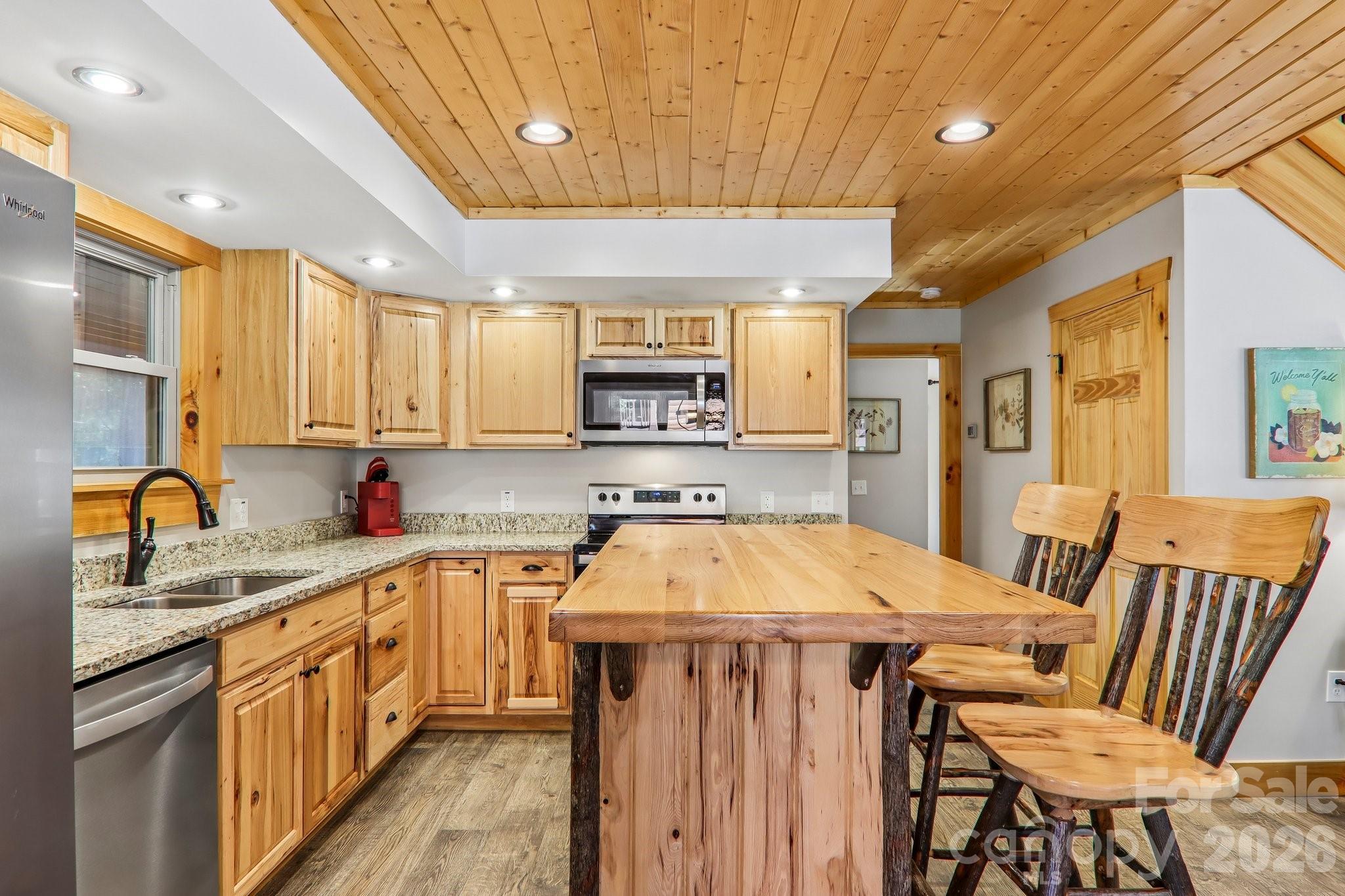 589 Panoramic Loop Maggie Valley, NC 28751 - Photo 17 of 47 a kitchen with a sink a counter top space and stainless steel appliances