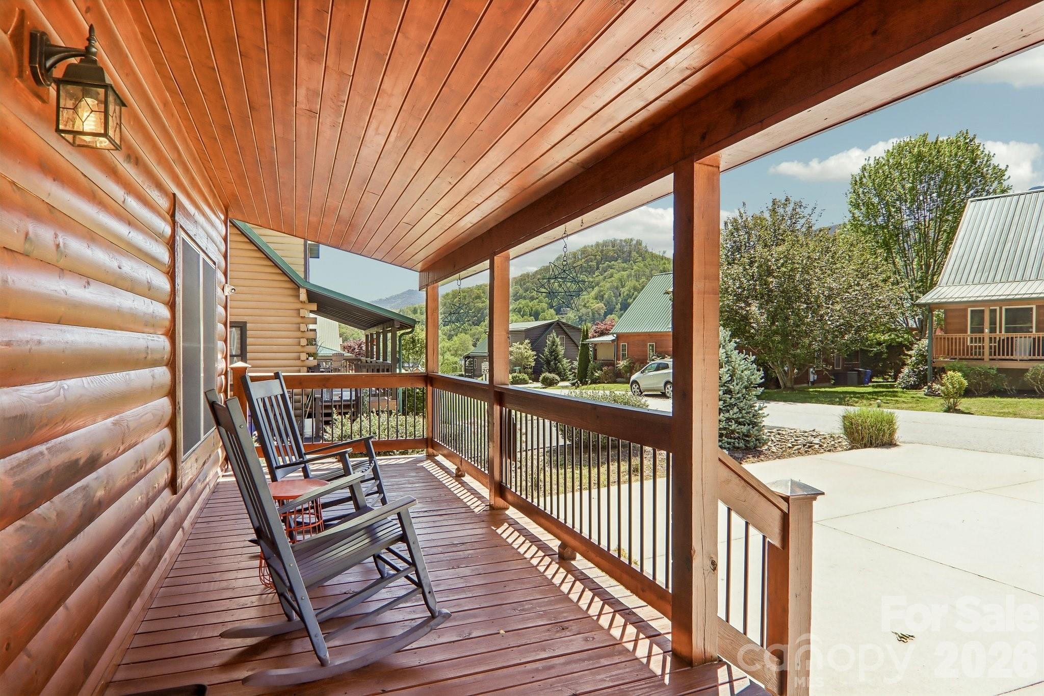 589 Panoramic Loop Maggie Valley, NC 28751 - Photo 19 of 47 a view of balcony with furniture