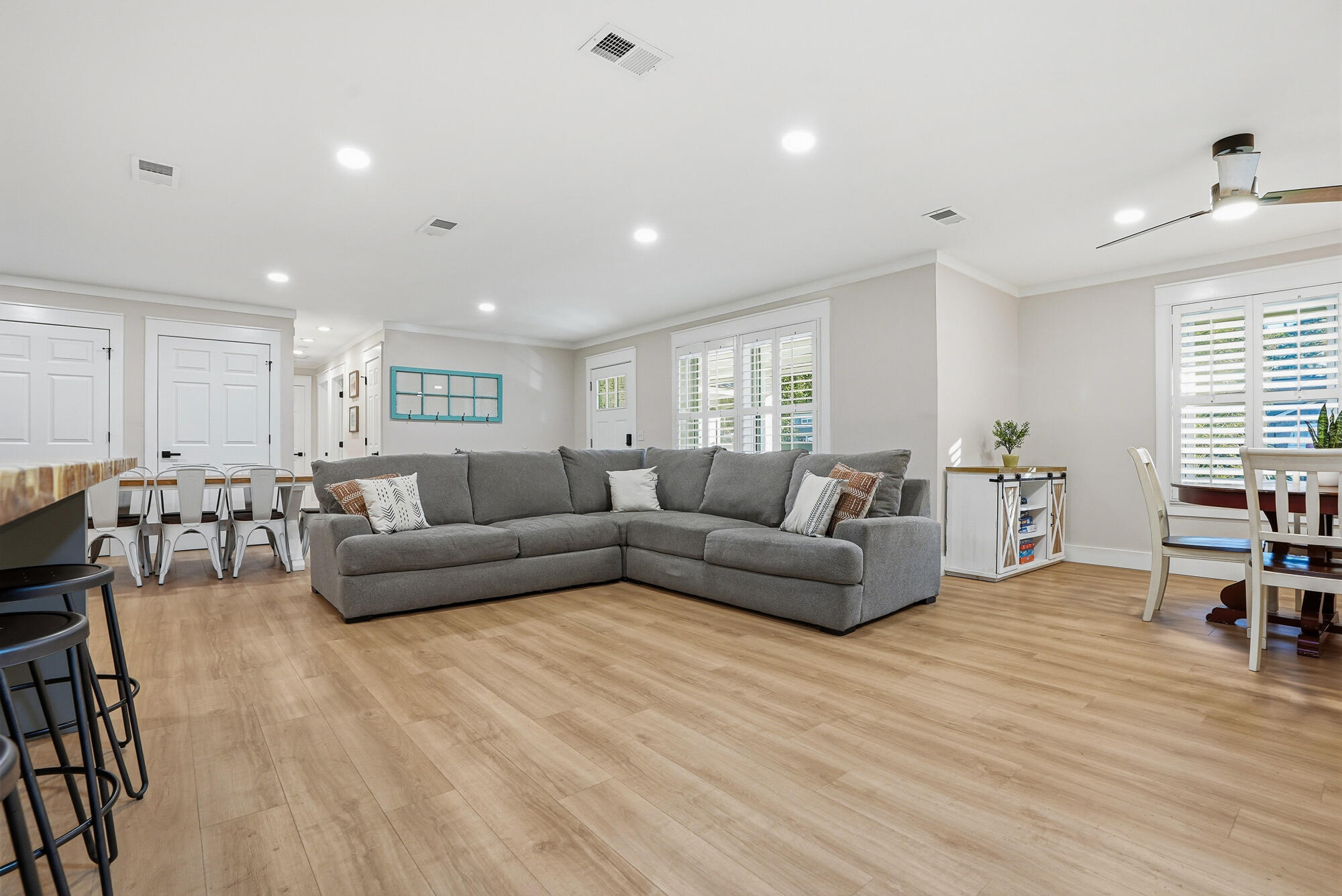 18 Initial Lane Santa Rosa Beach, FL 32459 - Photo 35 of 60 a living room with furniture and wooden floor
