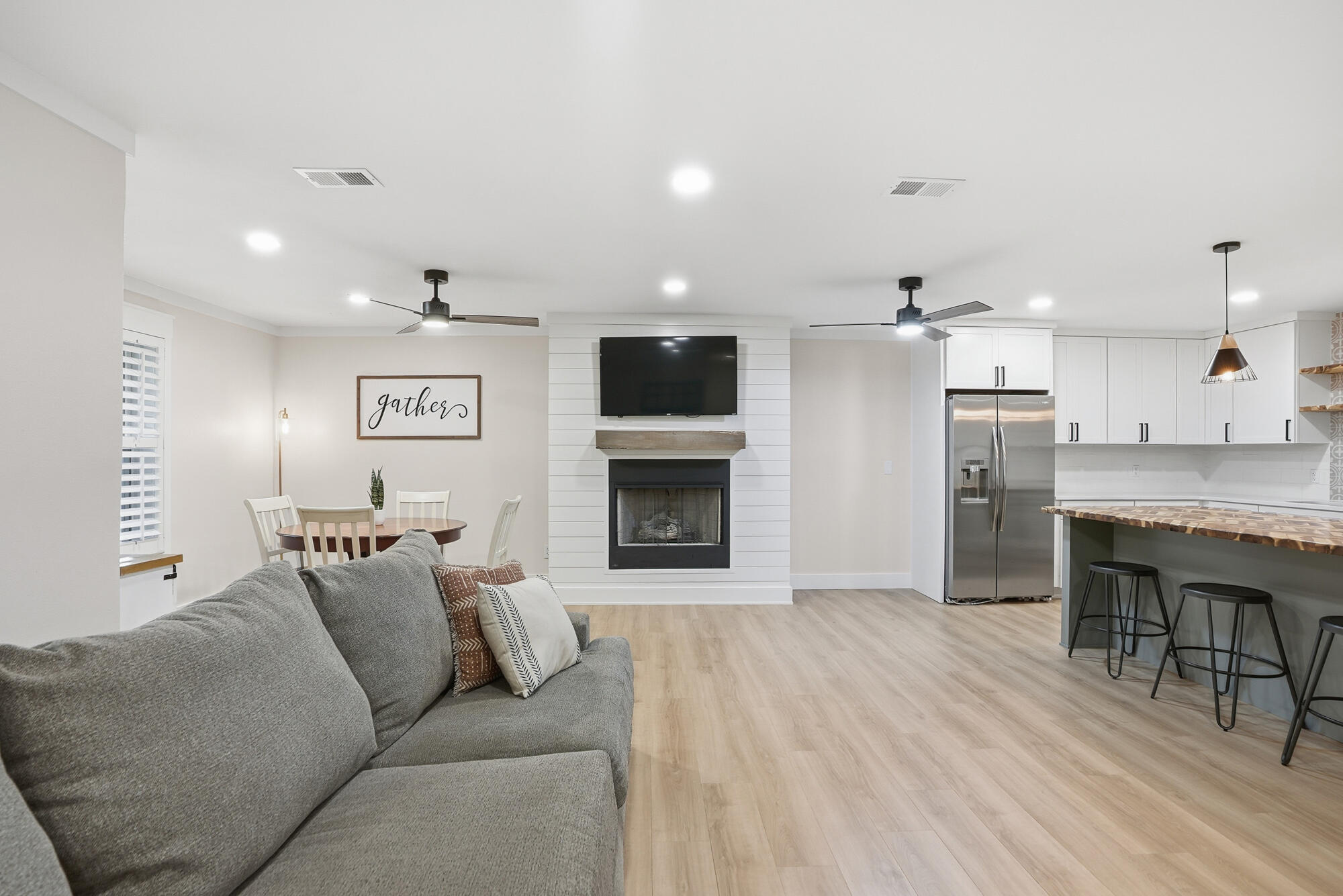 18 Initial Lane Santa Rosa Beach, FL 32459 - Photo 38 of 60 a living room with furniture and a flat screen tv