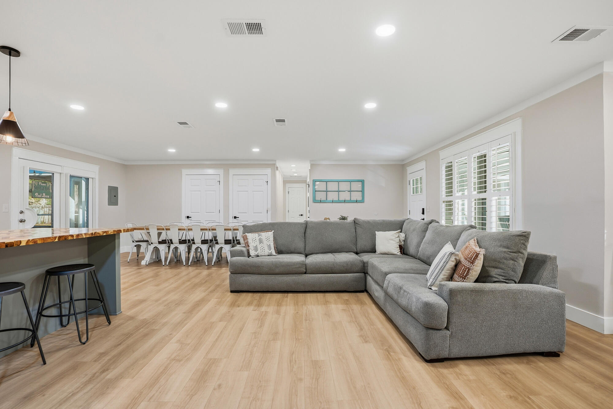 18 Initial Lane Santa Rosa Beach, FL 32459 - Photo 39 of 60 a living room with furniture and wooden floor