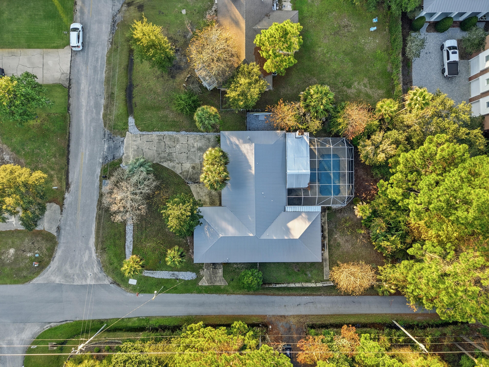 18 Initial Lane Santa Rosa Beach, FL 32459 - Photo 57 of 60 an aerial view of a house with a yard