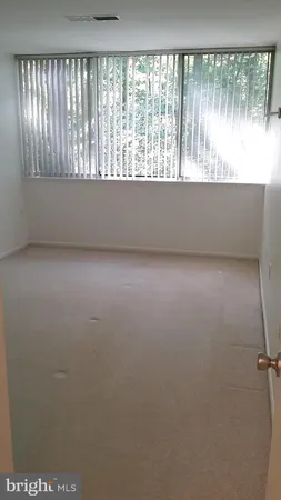 a view of small space with wooden floor