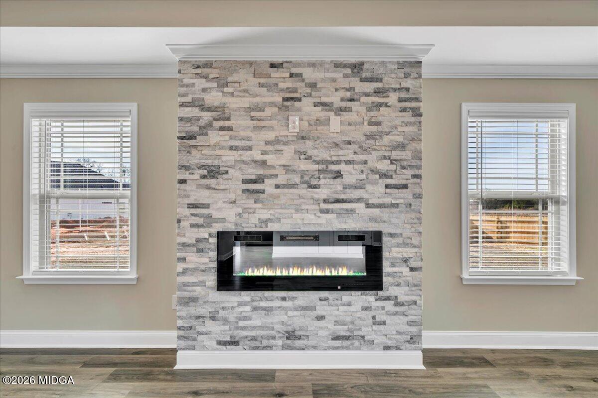 104 Early Drive Byron, GA 31008 - Photo 13 of 58 a living room with a fireplace and a window