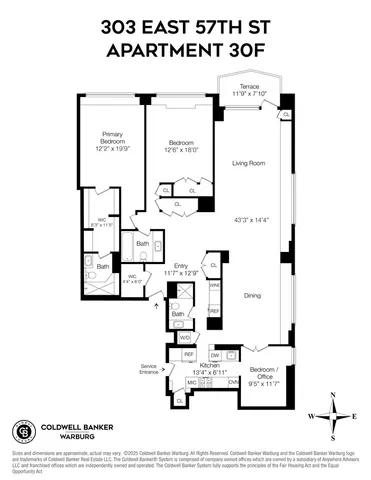 $749,000 | 303 East 57th Street, Unit 30F | Sutton Place