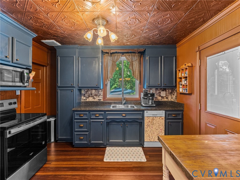 2720 Osborne Road Chester, VA 23831 - Photo 14 of 54 Kitchen featuring a patterned ceiling, wood-finish