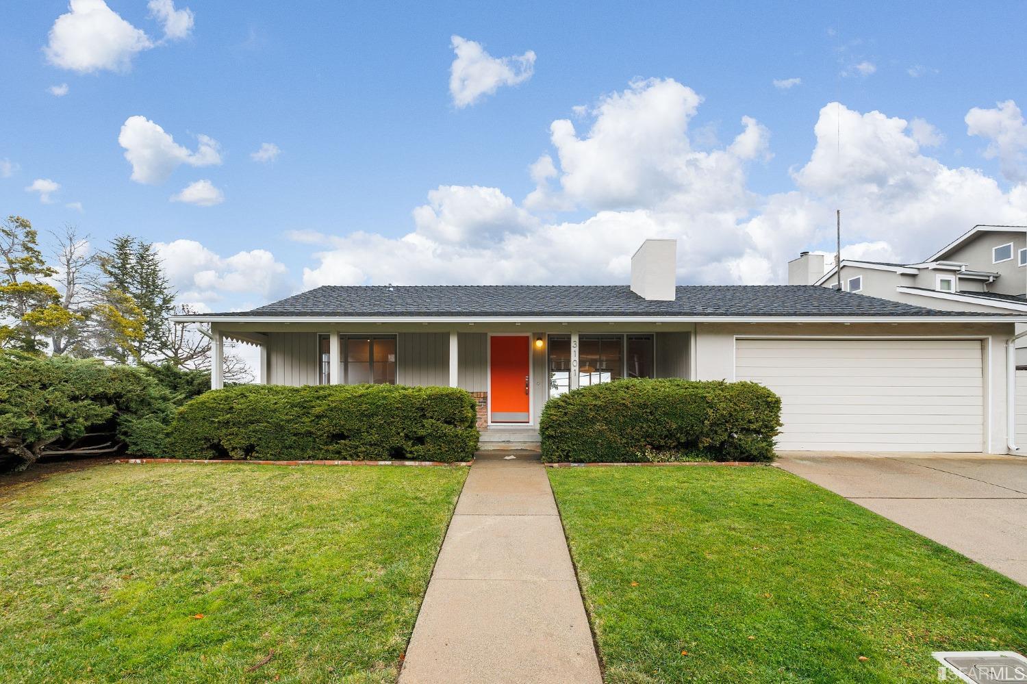 3101 Sunset Terrace San Mateo, CA 94403 - Photo 1 of 24 a front view of a house with a yard and potted plants