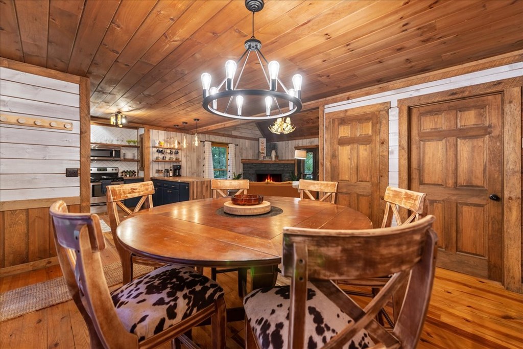 126 Brookwood Drive Blue Ridge, GA 30513 - Photo 31 of 84 a dining table with chairs and window