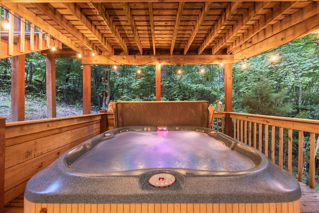 126 Brookwood Drive Blue Ridge, GA 30513 - Photo 67 of 84 a view of a patio with a table and chairs