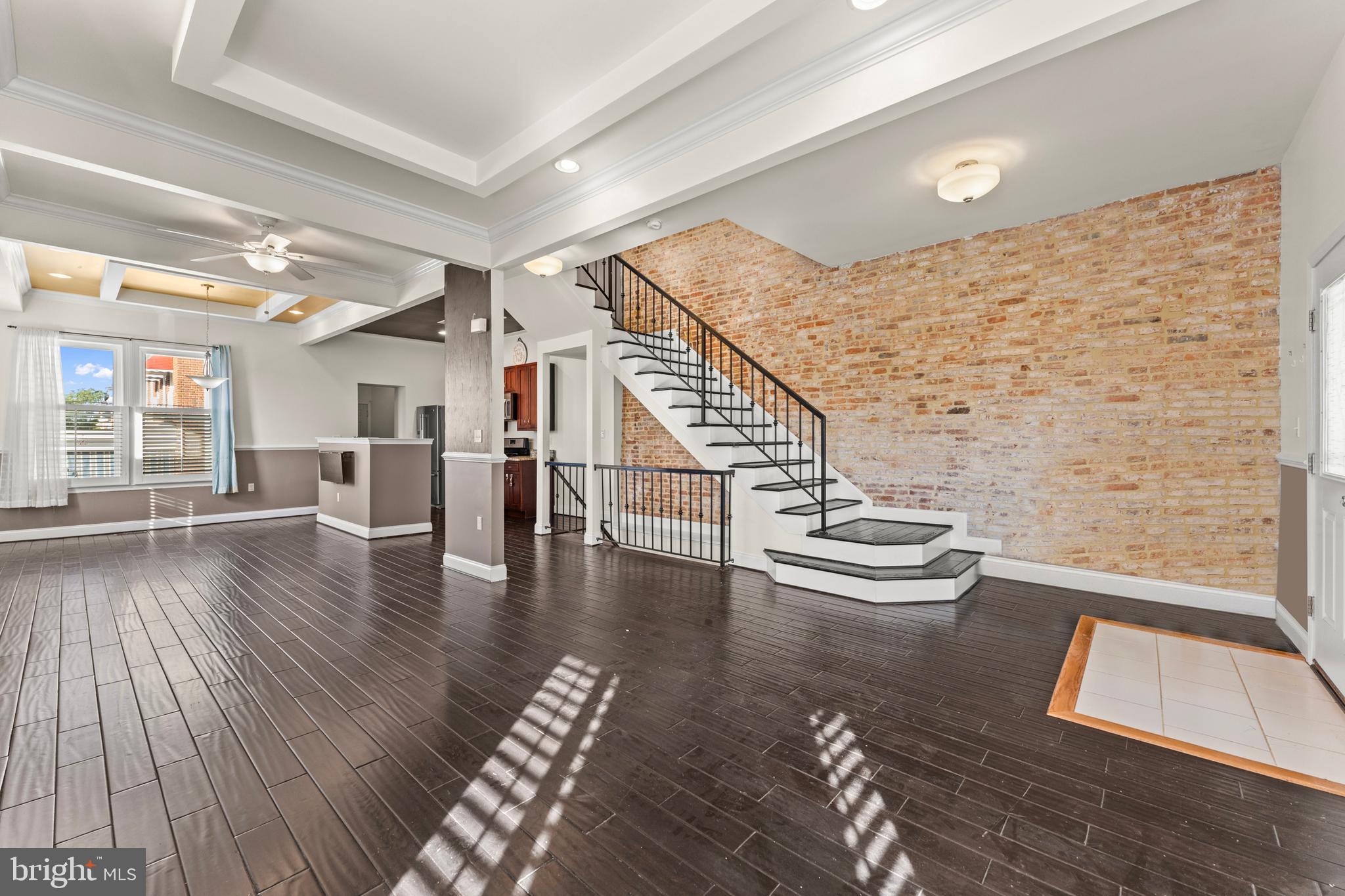 3616 Reisterstown Road Baltimore, MD 21215 - Photo 6 of 34 a view of entryway and hall with wooden floor