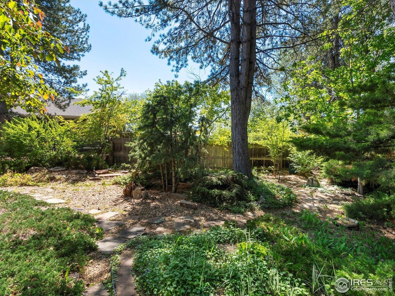 4311 Pali Way Boulder, CO 80301 - Photo 30 of 46 Backyard landscaping is lush and unique!