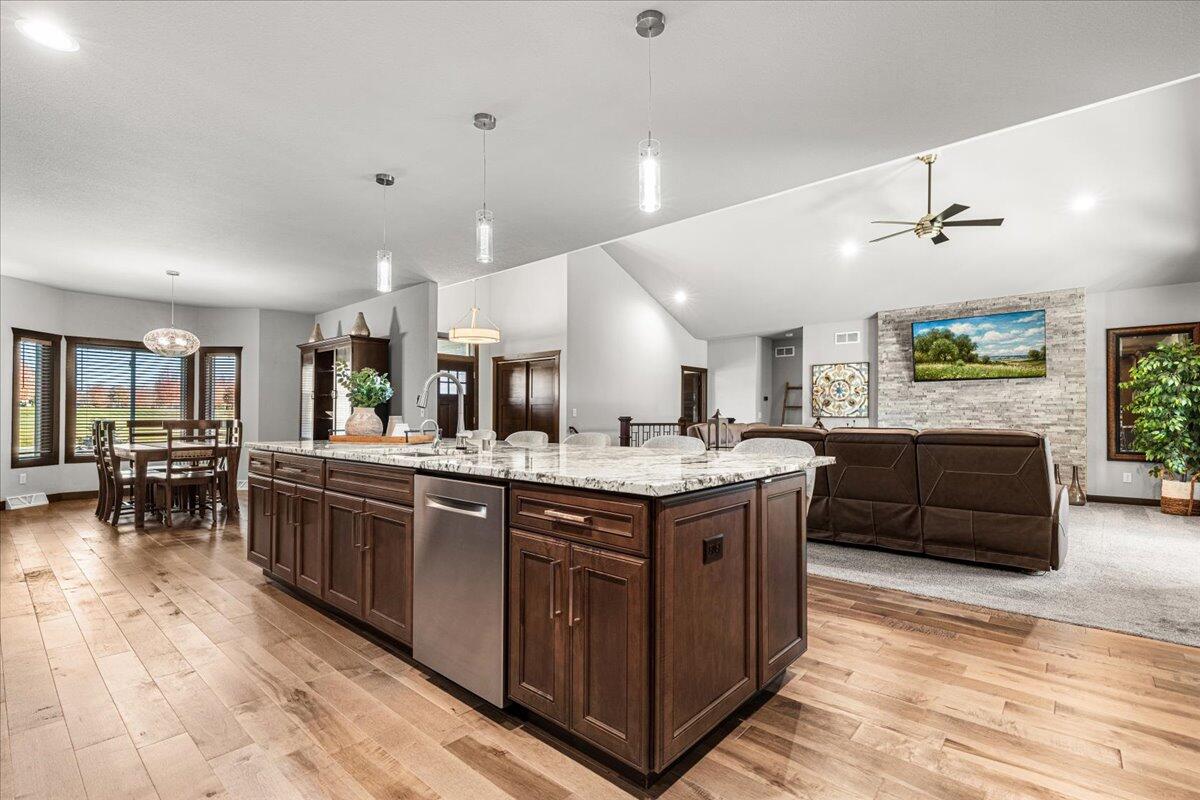 794 Lakeview Ridge Lane Richfield, WI 53017 - Photo 10 of 50 Kitchen Opens to Dining Room