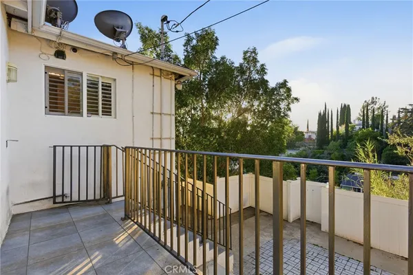 a view of a balcony