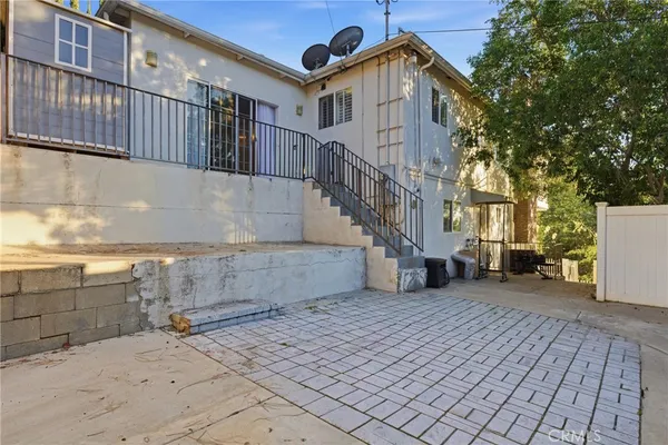 a view of a house with wooden floor