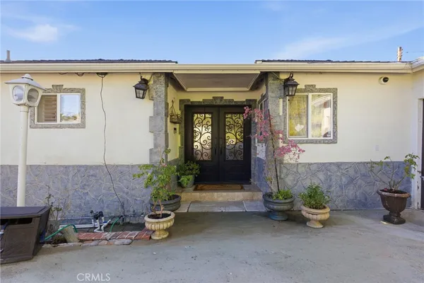 a front view of a house