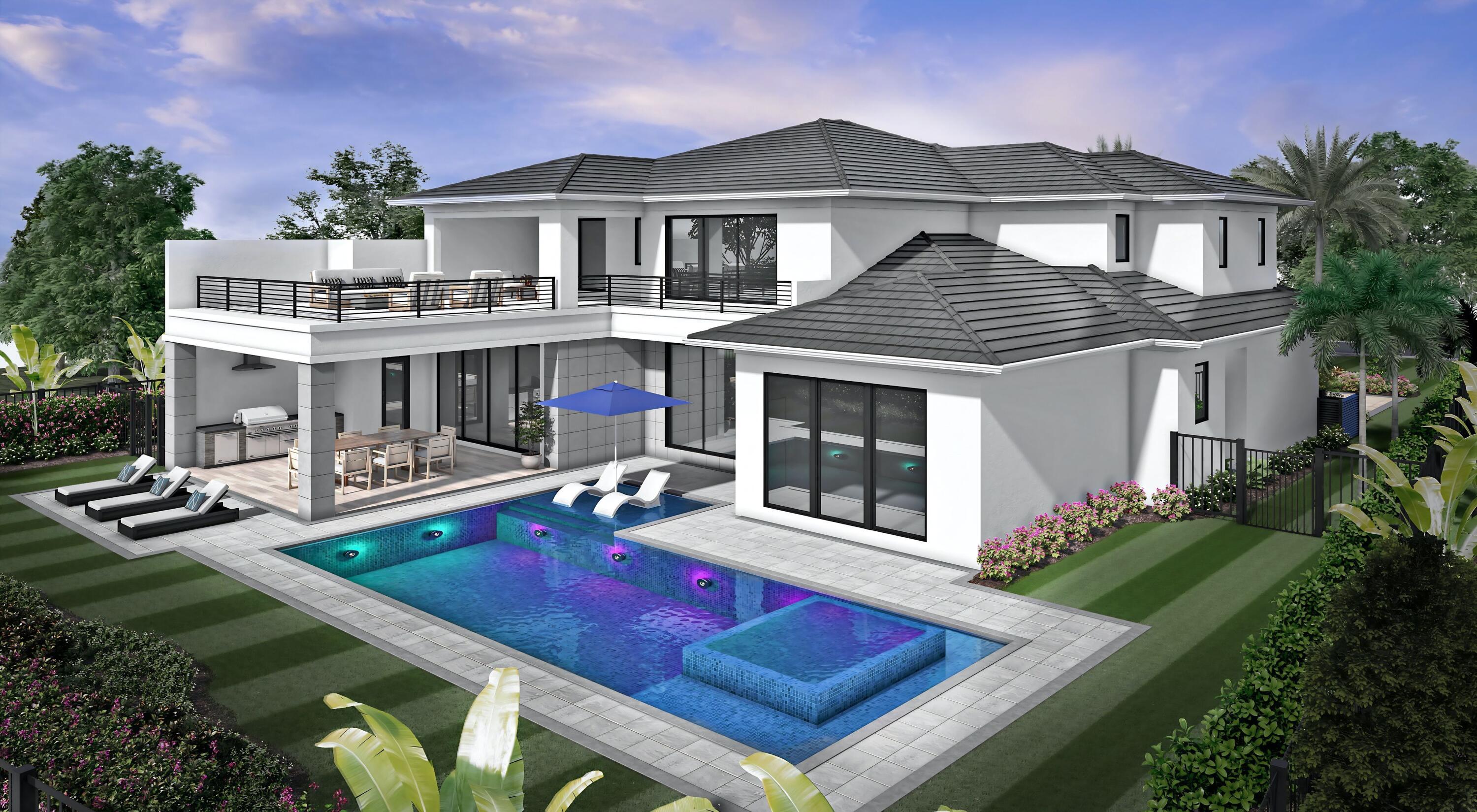 112 Regatta Drive Jupiter, FL 33477 - Photo 2 of 17 a view of a house with pool yard and sitting area