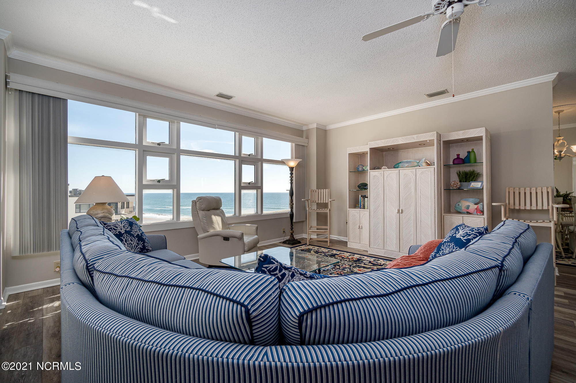 1505 Salter Path Road, Unit 605 Indian Beach, NC 28512 - Photo 3 of 65 Spacious living room w/ amazing views