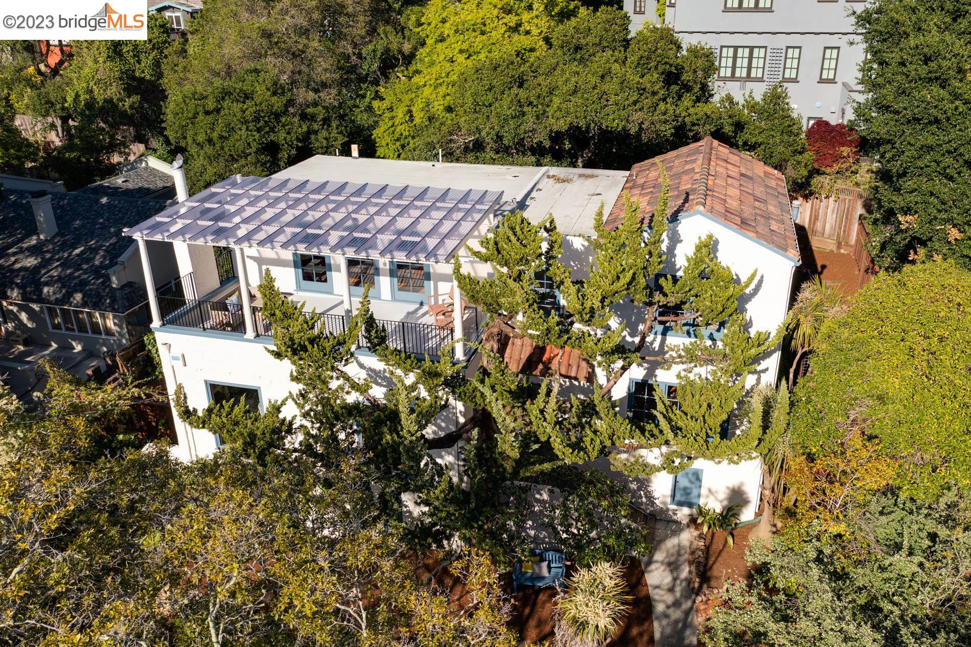 825 The Alameda Berkeley, CA 94707 - Photo 1 of 1 a aerial view of a house with a yard and garden