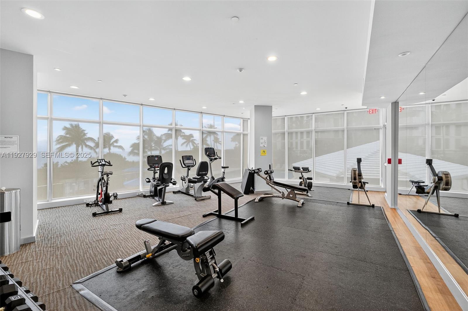 600 Grapetree Drive, Unit 8FS Key Biscayne, FL 33149 - Photo 37 of 54 a view of a room with gym equipment