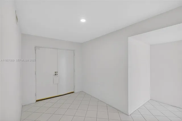 a view of an empty room