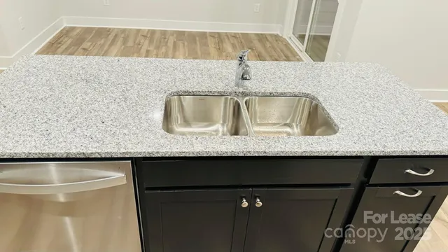 a close view of sink and tap