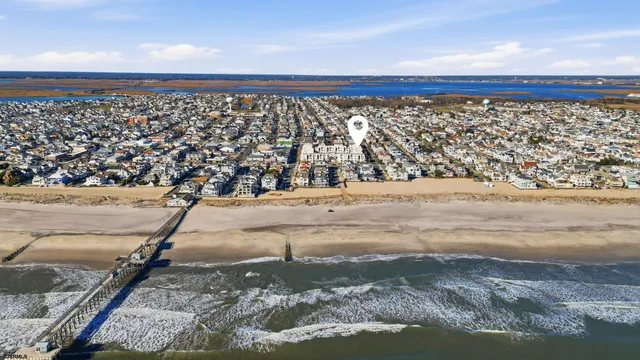 an aerial view of a city