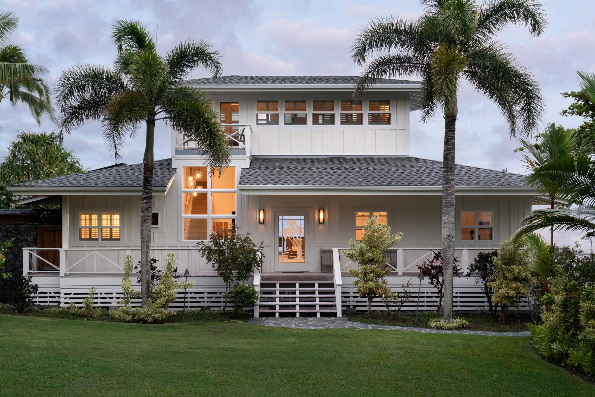 51 Kapohue Road Hana, HI 96713 - Photo 47 of 50 a front view of a house with a garden