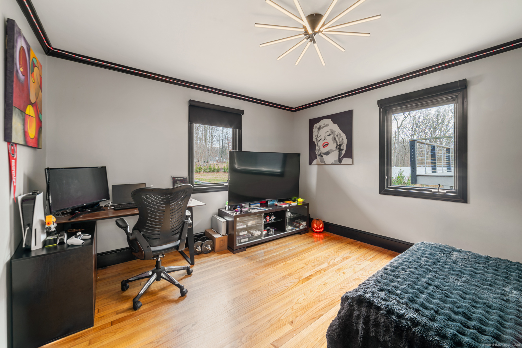 113 Woodbrook Drive Stamford, CT 06907 - Photo 20 of 39 a bedroom with workspace and windows