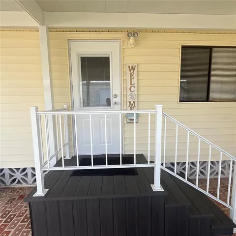 a view of a balcony with outdoor space