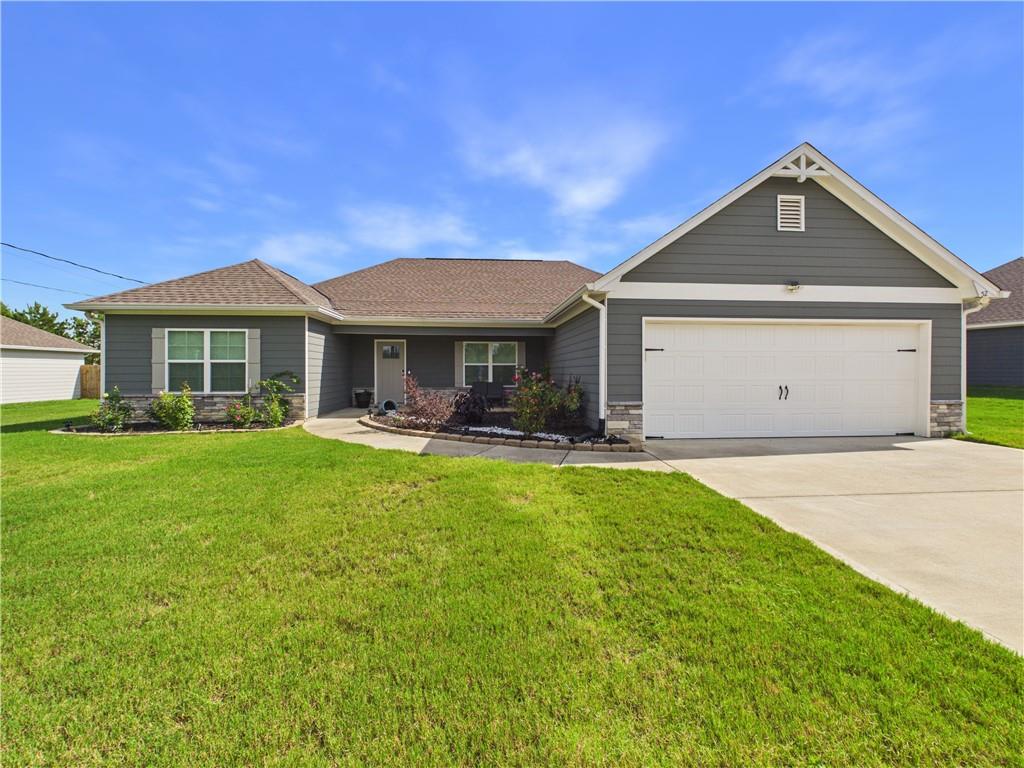 52 Owens Road Fort Mitchell, AL 36856 - Photo 1 of 29 Single-story home featuring gray siding with stone accents