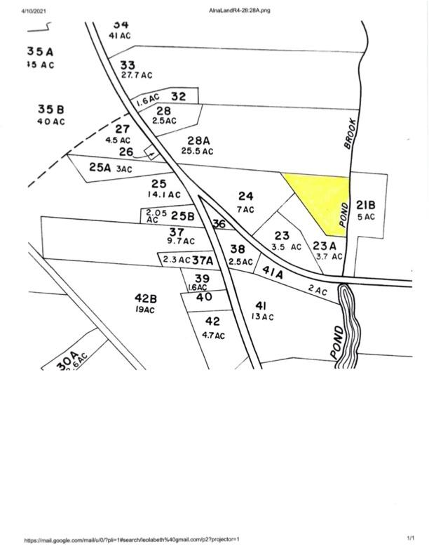 Part of Alna Tax Map R 4