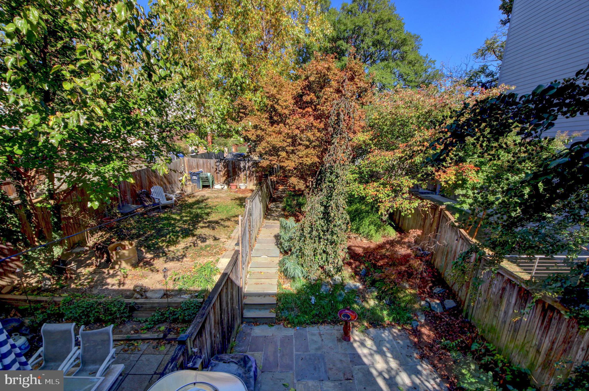 1321 Spring Road Northwest Washington, DC 20010 - Photo 18 of 30 a backyard of a house with lots of green space