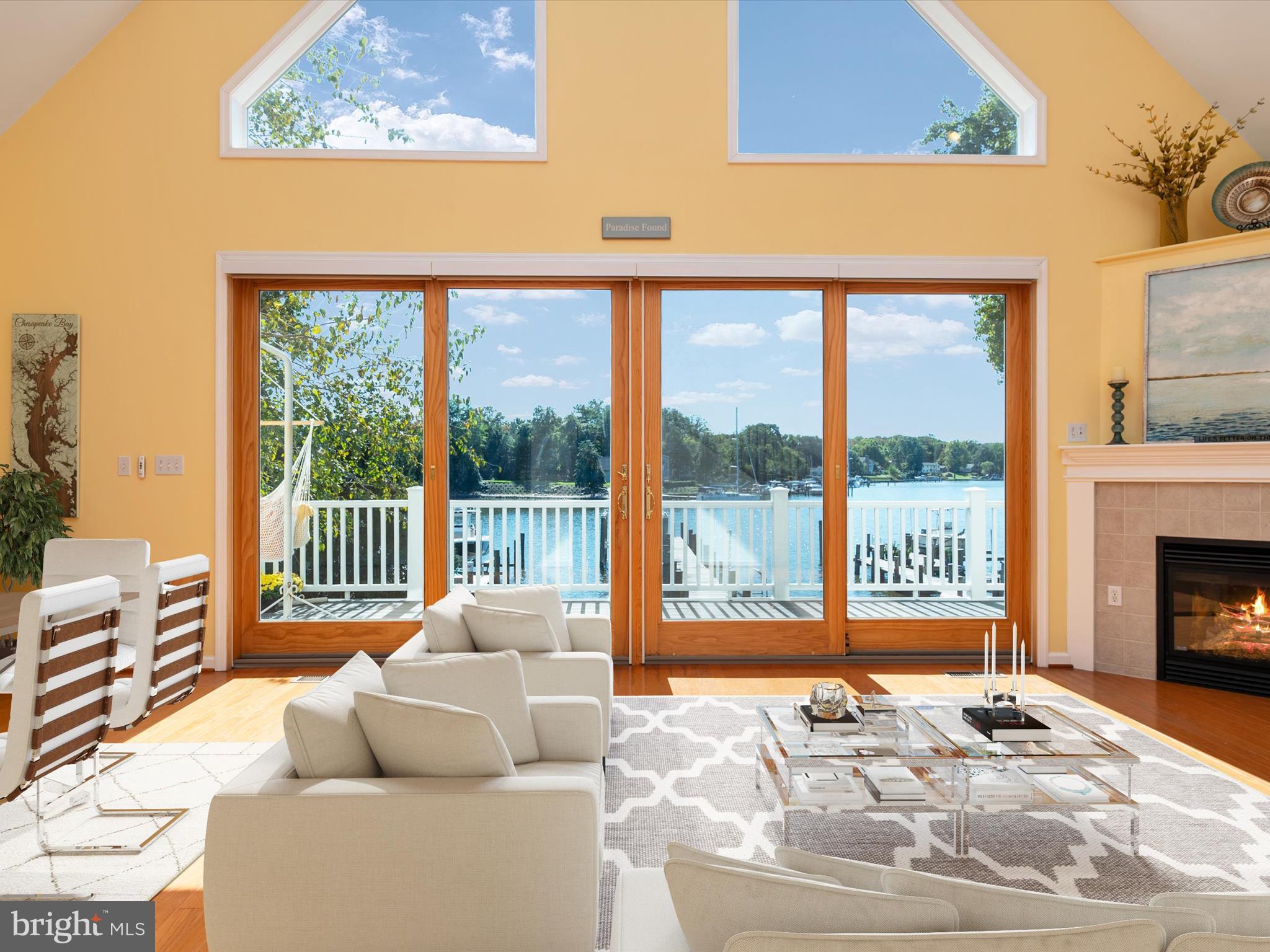 8206 Riverside Drive Pasadena, MD 21122 - Photo 17 of 62 Stunning waterviews through wall of windows