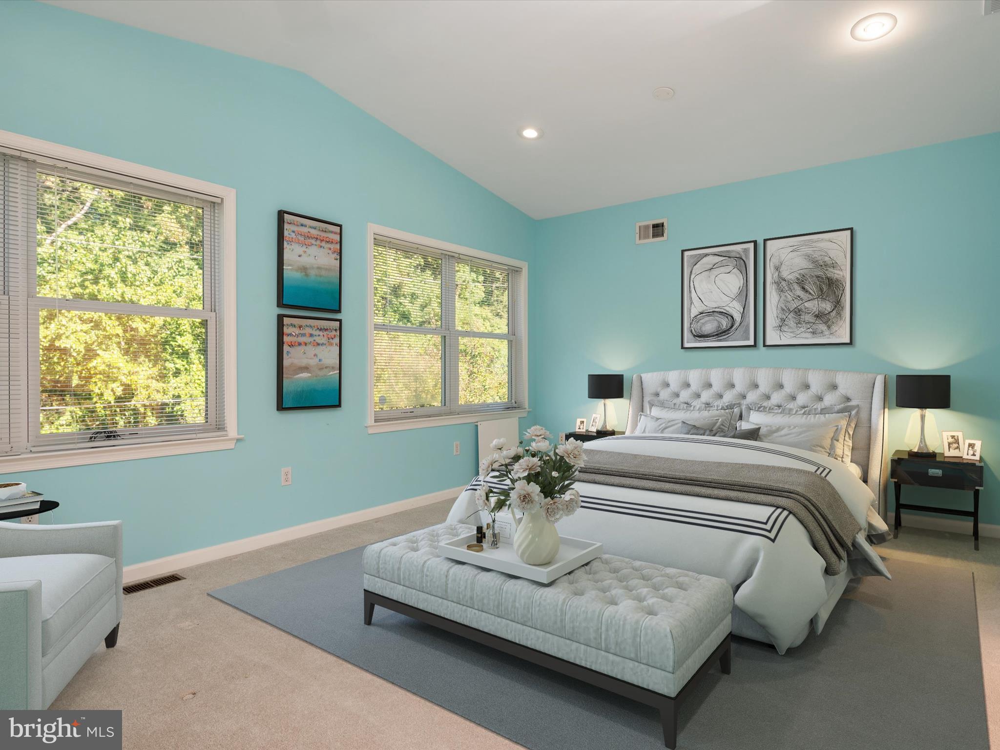 8206 Riverside Drive Pasadena, MD 21122 - Photo 43 of 62 Upper level primary suite with cathedral ceilings