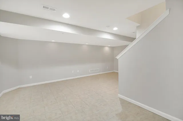 a view of an empty room