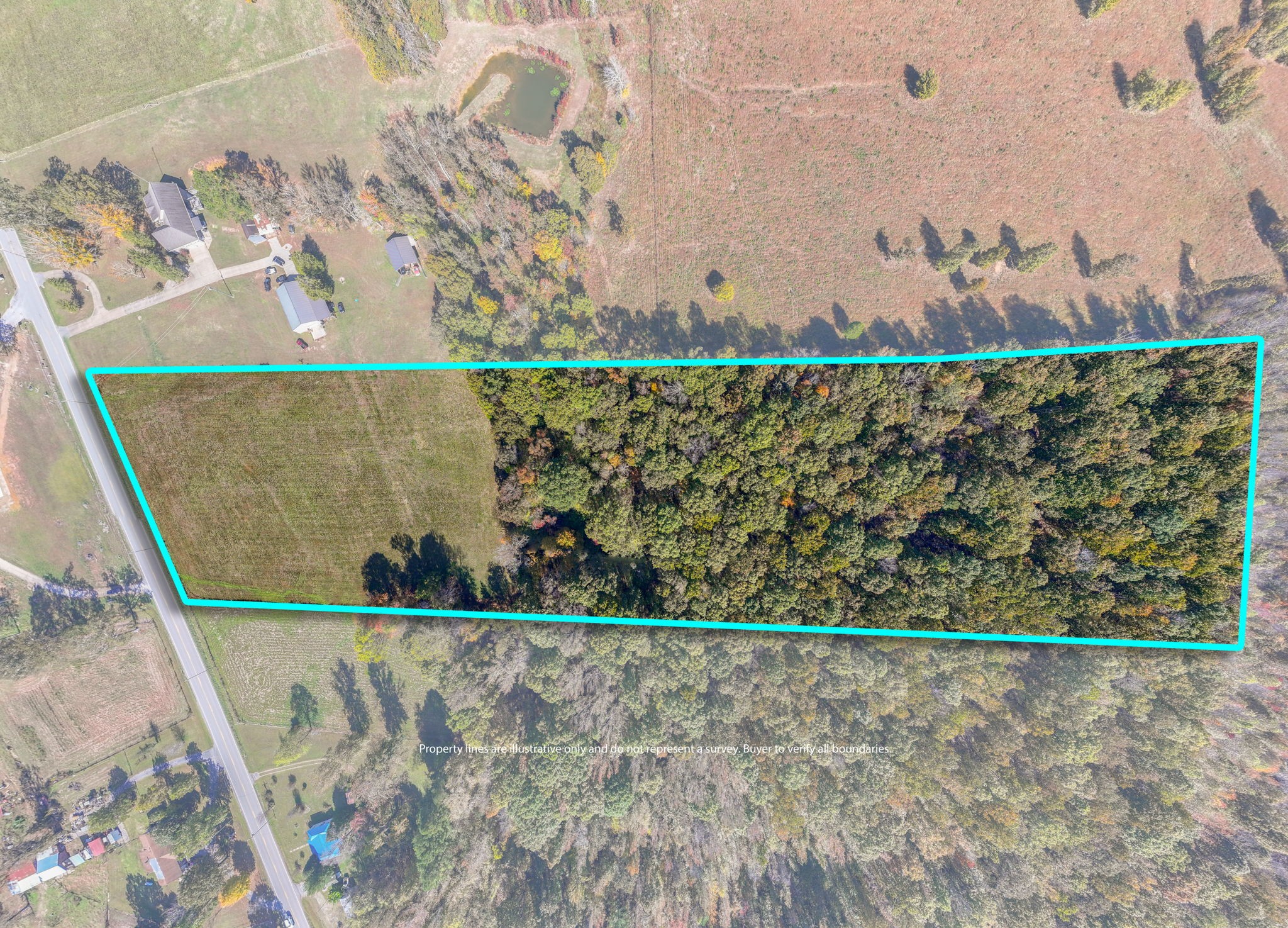 0 Chisholm Road Iron City, TN 38463 - Photo 3 of 3 a view of a wooden floor